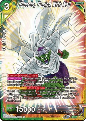 Piccolo, Fusing With Nail (BT17-139) [Ultimate Squad] | Amazing Games TCG