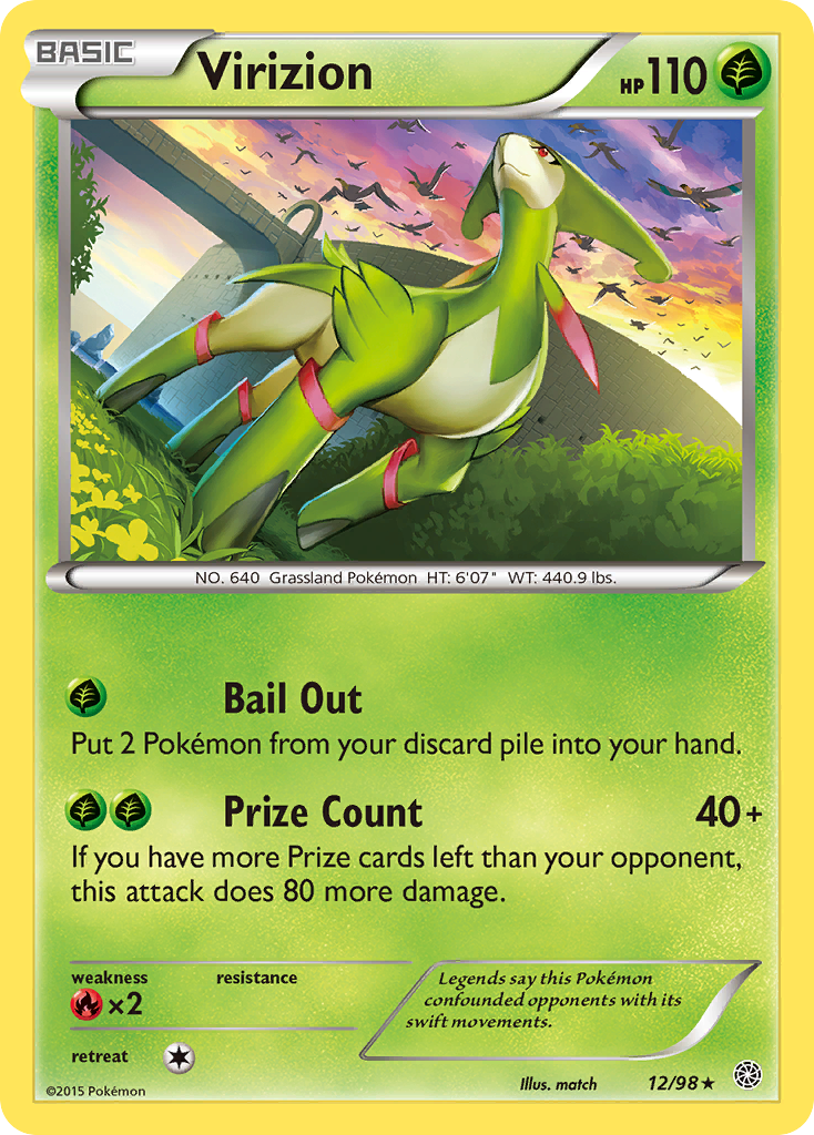 Virizion (12/98) [XY: Ancient Origins] | Amazing Games TCG