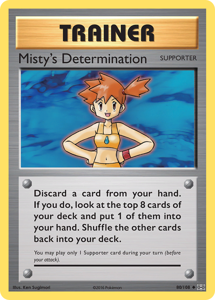 Misty's Determination (80/108) [XY: Evolutions] | Amazing Games TCG