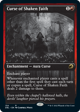 Curse of Shaken Faith [Innistrad: Double Feature] | Amazing Games TCG
