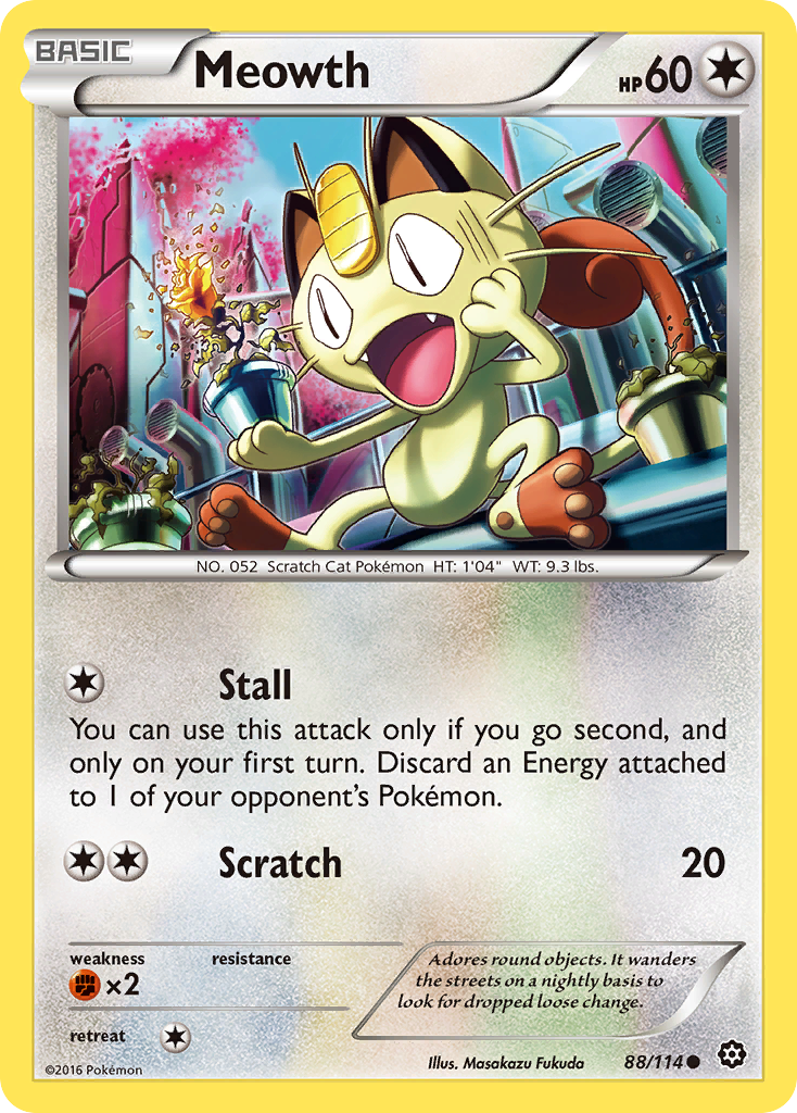 Meowth (88/114) [XY: Steam Siege] | Amazing Games TCG