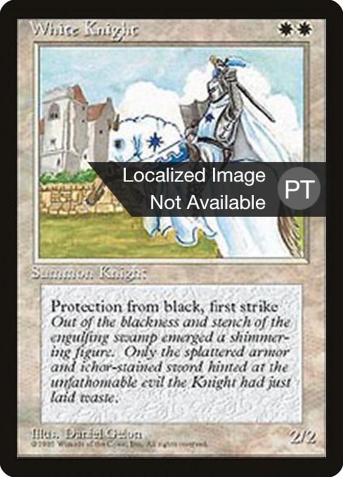 White Knight [Fourth Edition (Foreign Black Border)] | Amazing Games TCG