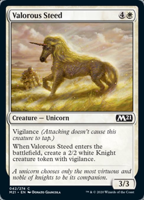 Valorous Steed [Core Set 2021] | Amazing Games TCG