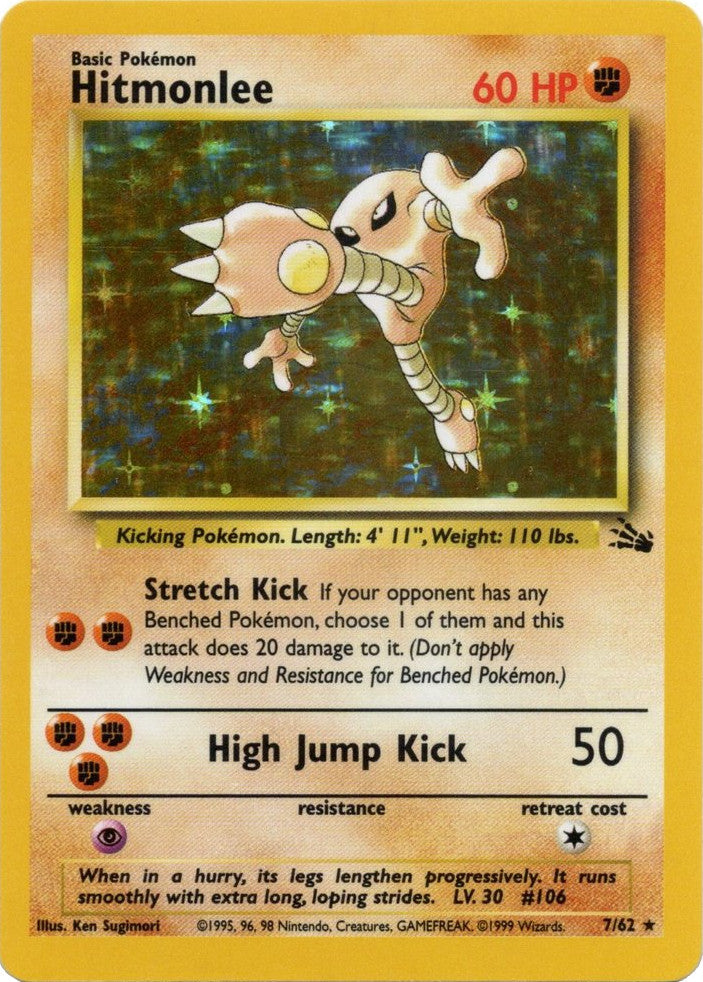 Hitmonlee (7/62) [Fossil Unlimited] | Amazing Games TCG