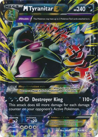 M Tyranitar EX (43/98) (Jumbo Card) [XY: Ancient Origins] | Amazing Games TCG