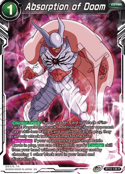 Absorption of Doom [BT15-138] | Amazing Games TCG