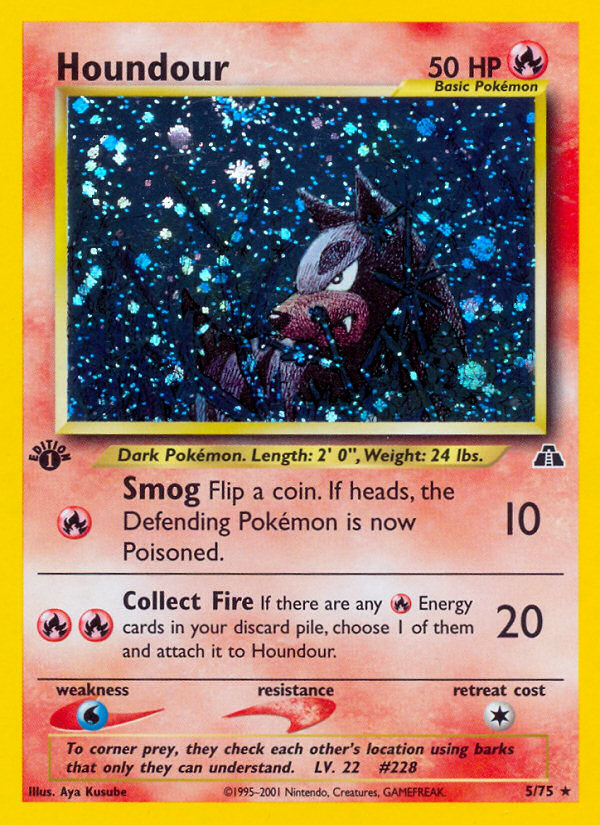Houndour (5/75) [Neo Discovery 1st Edition] | Amazing Games TCG