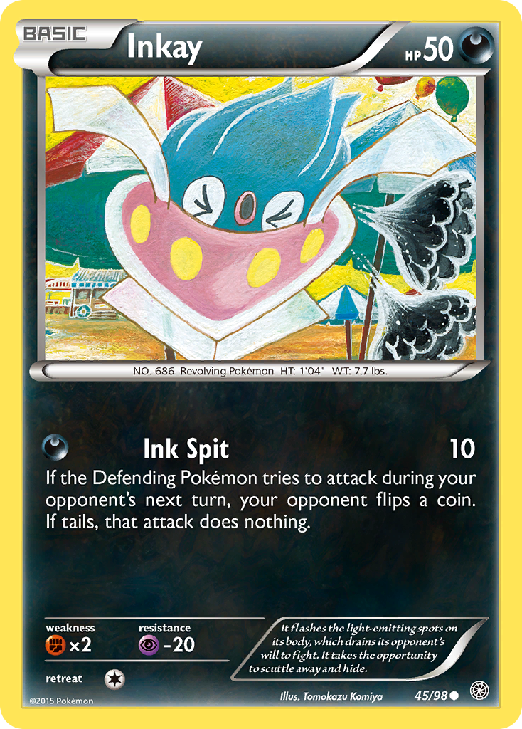 Inkay (45/98) [XY: Ancient Origins] | Amazing Games TCG