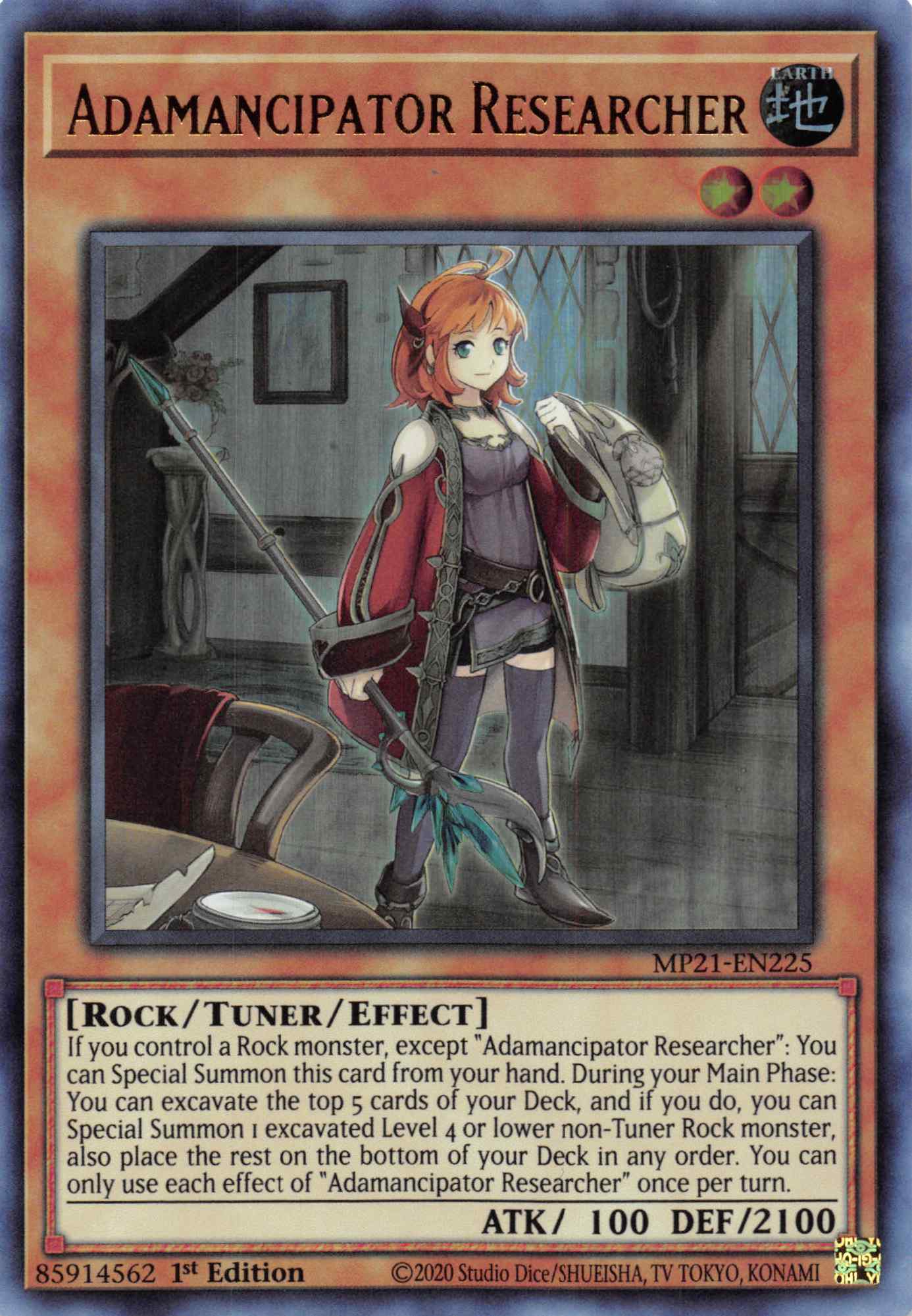 Adamancipator Researcher [MP21-EN225] Ultra Rare | Amazing Games TCG