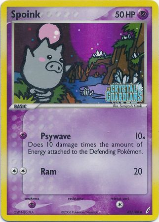 Spoink (62/100) (Stamped) [EX: Crystal Guardians] | Amazing Games TCG