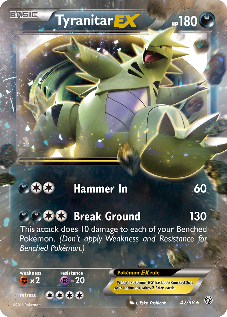 Tyranitar EX (42/98) [XY: Ancient Origins] | Amazing Games TCG