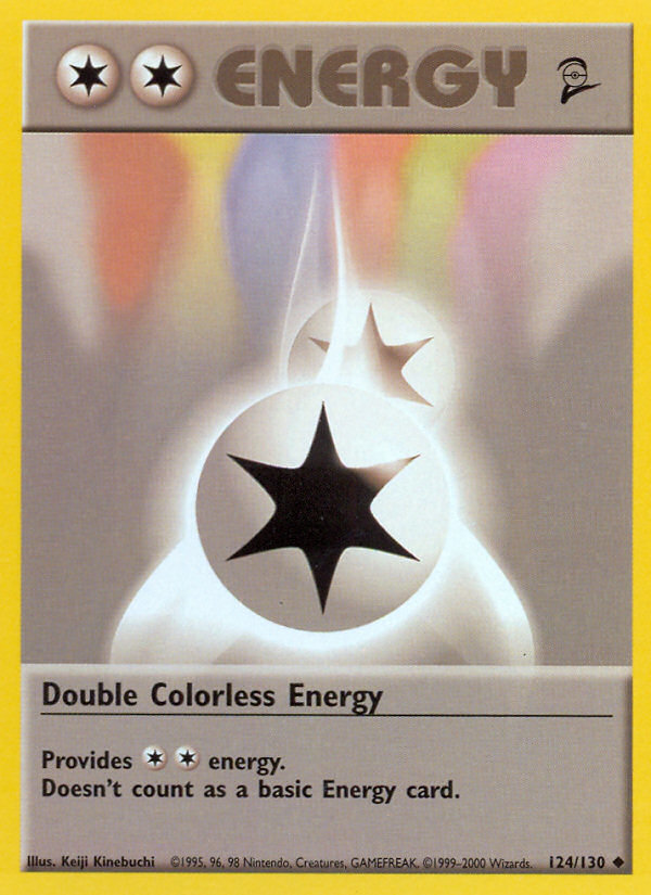 Double Colorless Energy (124/130) [Base Set 2] | Amazing Games TCG