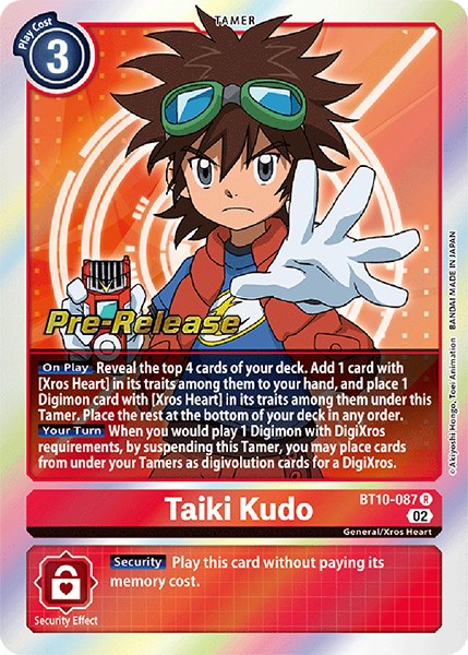 Taiki Kudo [BT10-087] [Xros Encounter Pre-Release Cards] | Amazing Games TCG