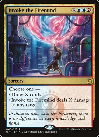 Invoke the Firemind [GRN Guild Kit] | Amazing Games TCG