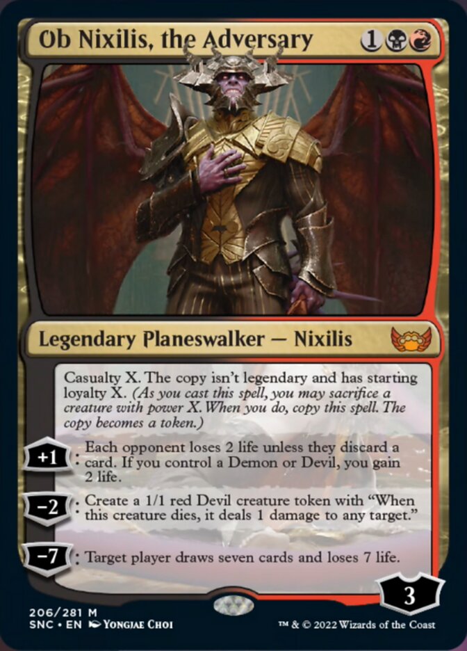 Ob Nixilis, the Adversary [Streets of New Capenna] | Amazing Games TCG