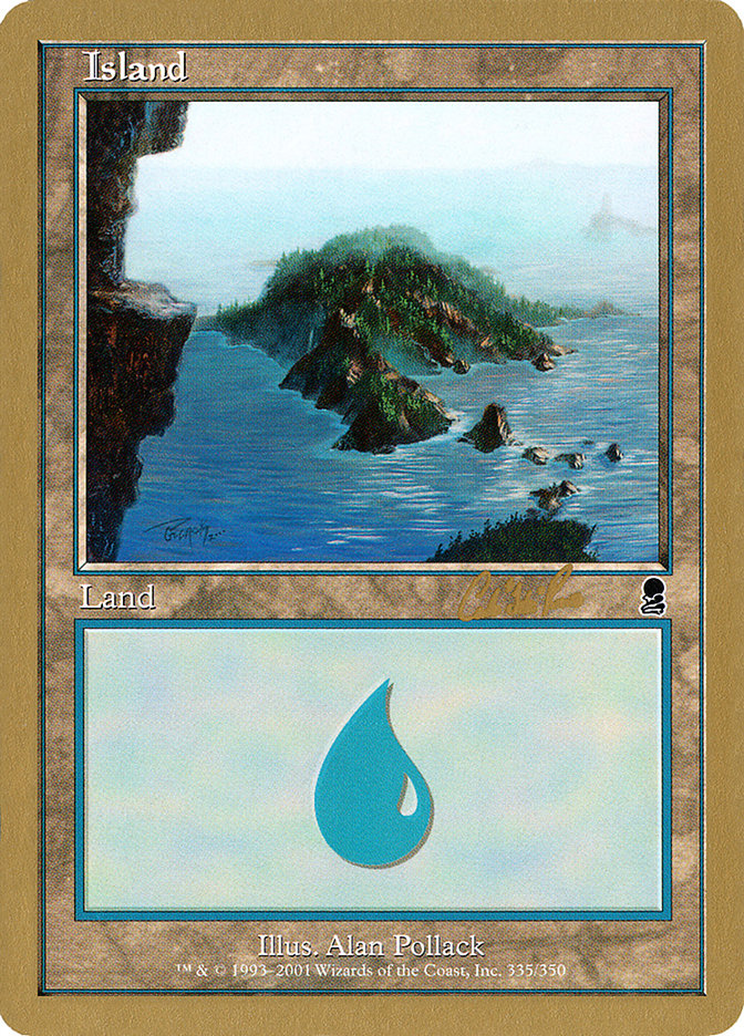 Island (cr335) (Carlos Romao) [World Championship Decks 2002] | Amazing Games TCG