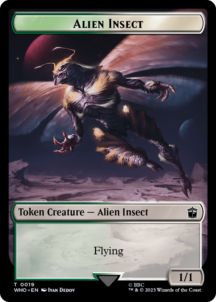Alien Insect Token [Doctor Who Tokens] | Amazing Games TCG