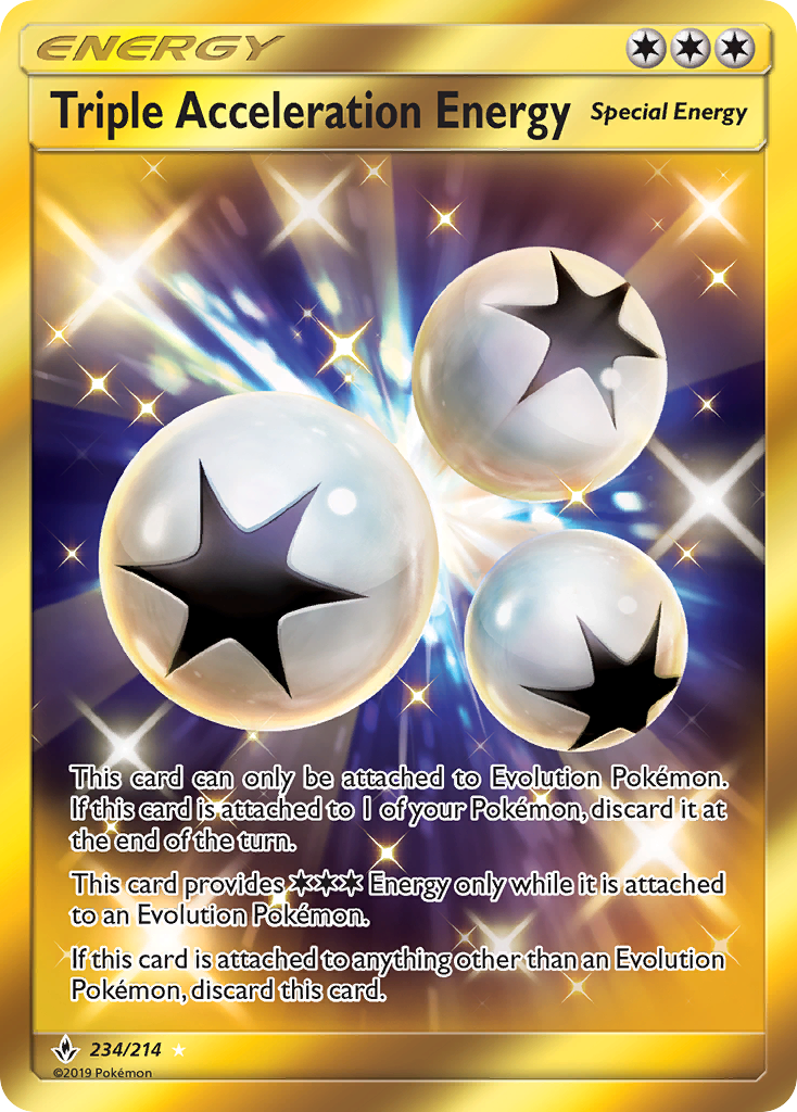 Triple Acceleration Energy (234/214) [Sun & Moon: Unbroken Bonds] | Amazing Games TCG