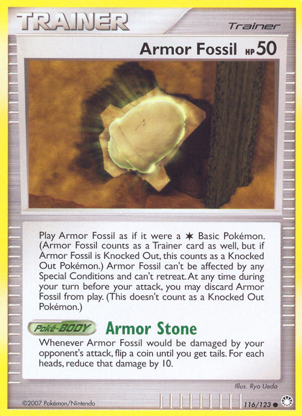 Armor Fossil (116/123) [Diamond & Pearl: Mysterious Treasures] | Amazing Games TCG