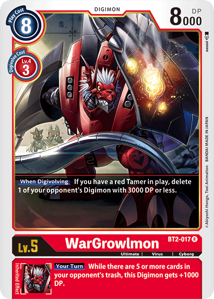 WarGrowlmon [BT2-017] [Release Special Booster Ver.1.0] | Amazing Games TCG