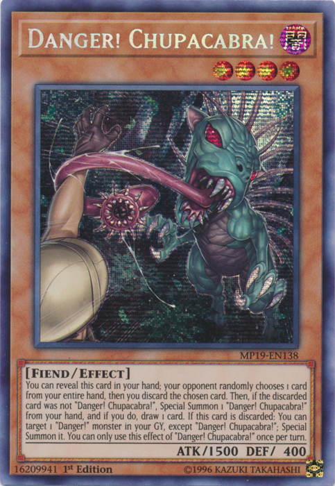 Danger! Chupacabra! [MP19-EN138] Prismatic Secret Rare | Amazing Games TCG