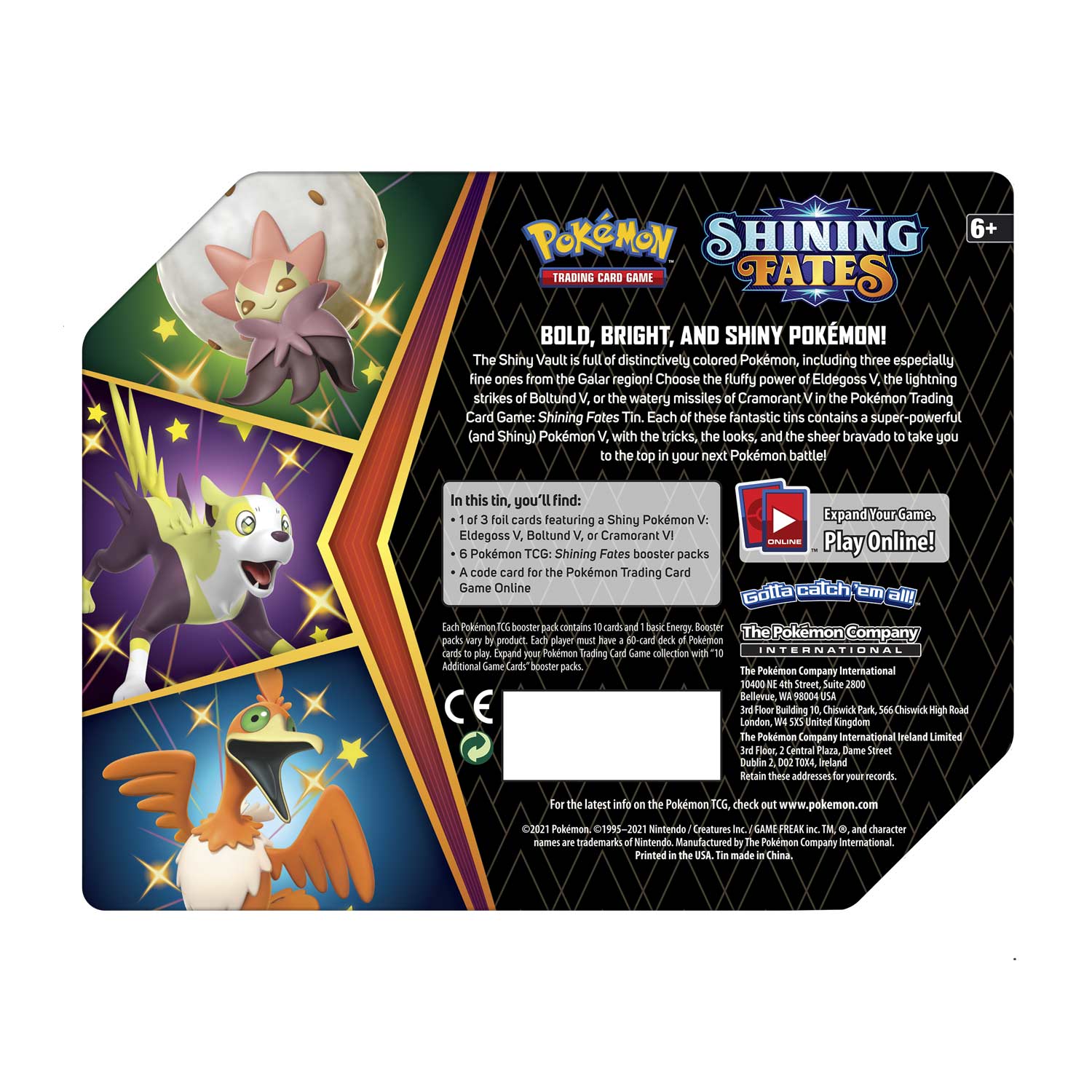 Shining Fates - Collector's Tin (Eldegoss V) | Amazing Games TCG