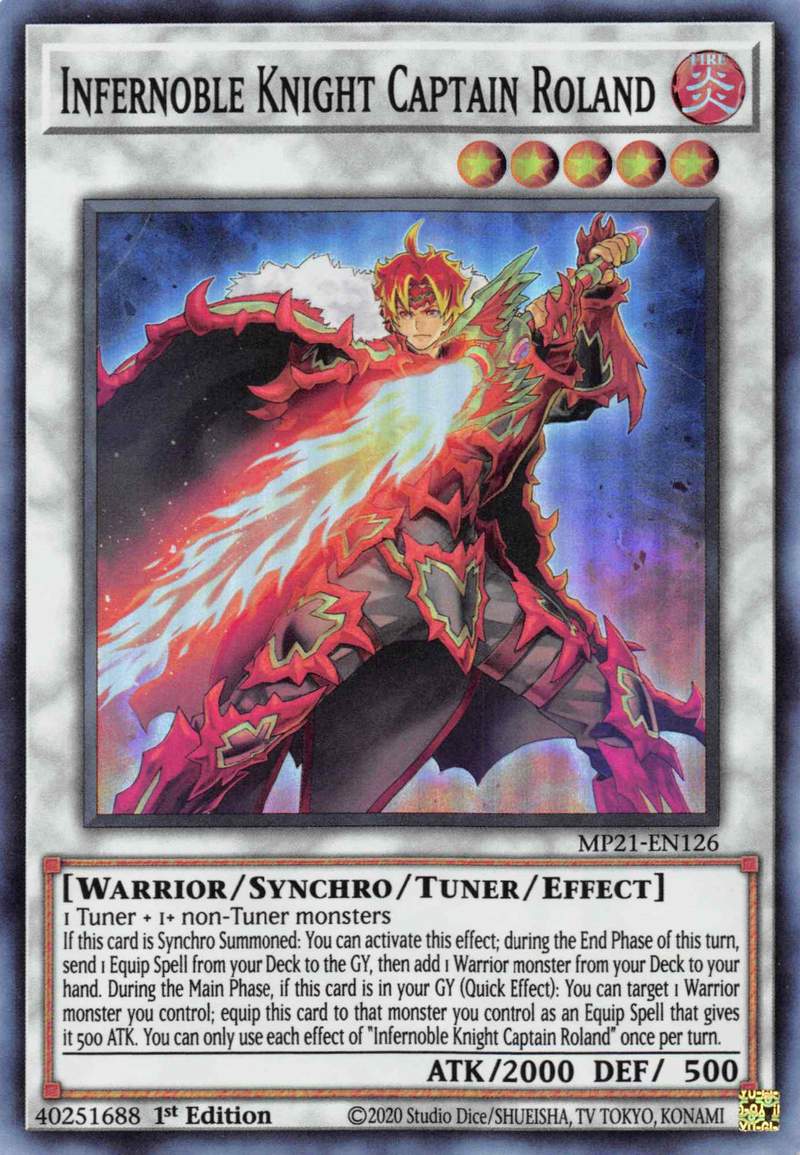 Infernoble Knight Captain Roland [MP21-EN126] Super Rare | Amazing Games TCG