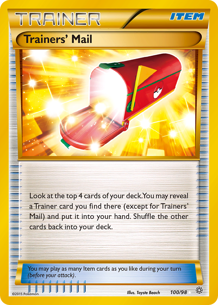 Trainers' Mail (100/98) [XY: Ancient Origins] | Amazing Games TCG