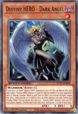 Destiny HERO - Dark Angel [SGX1-ENB09] Common | Amazing Games TCG