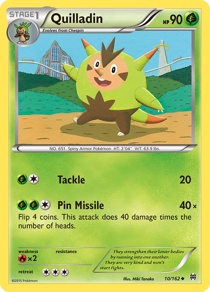 Quilladin (10/162) [XY: BREAKthrough] | Amazing Games TCG