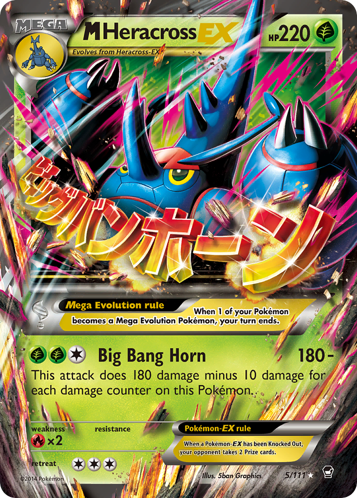 M Heracross EX (5/111) [XY: Furious Fists] | Amazing Games TCG