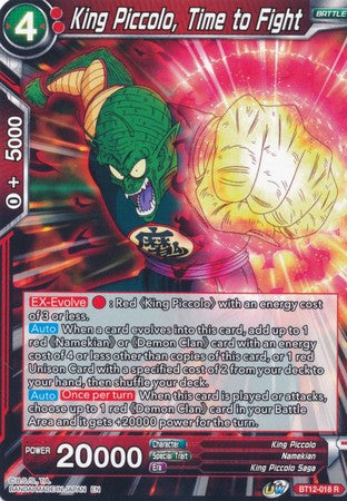 King Piccolo, Time to Fight (BT12-018) [Vicious Rejuvenation] | Amazing Games TCG