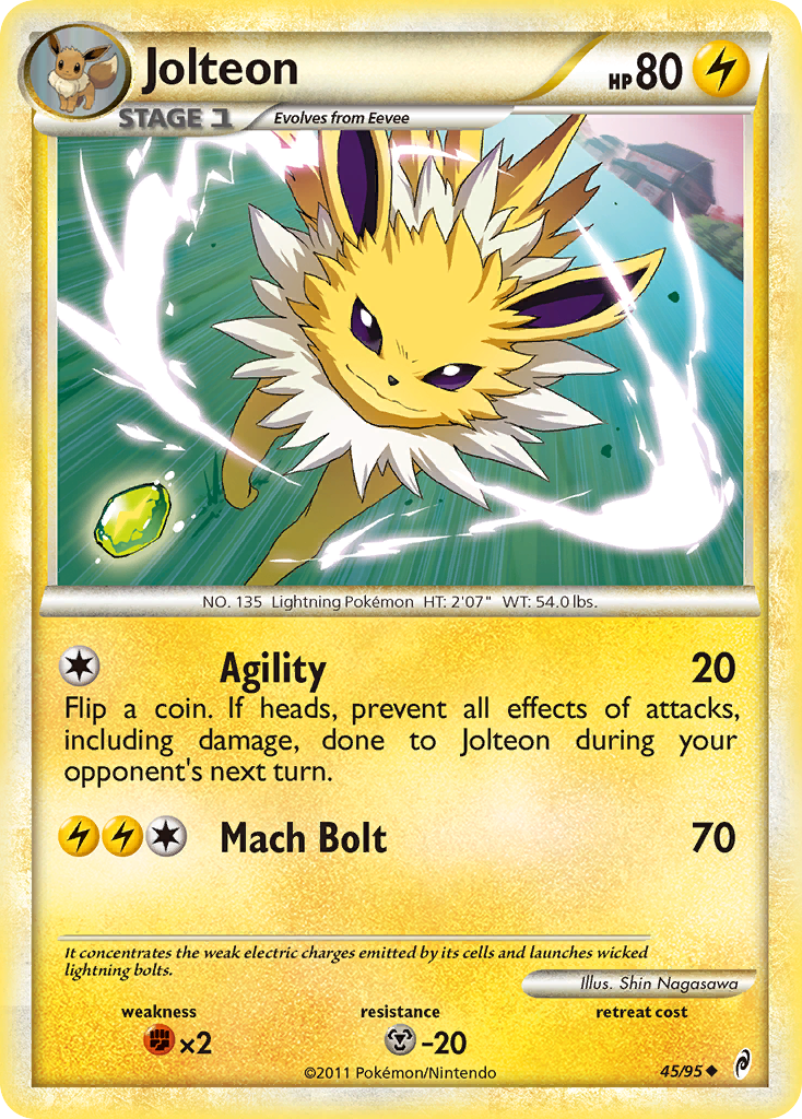 Jolteon (45/95) [HeartGold & SoulSilver: Call of Legends] | Amazing Games TCG