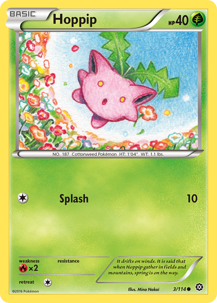 Hoppip (3/114) [XY: Steam Siege] | Amazing Games TCG