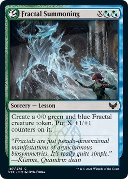 Fractal Summoning [Strixhaven: School of Mages] | Amazing Games TCG