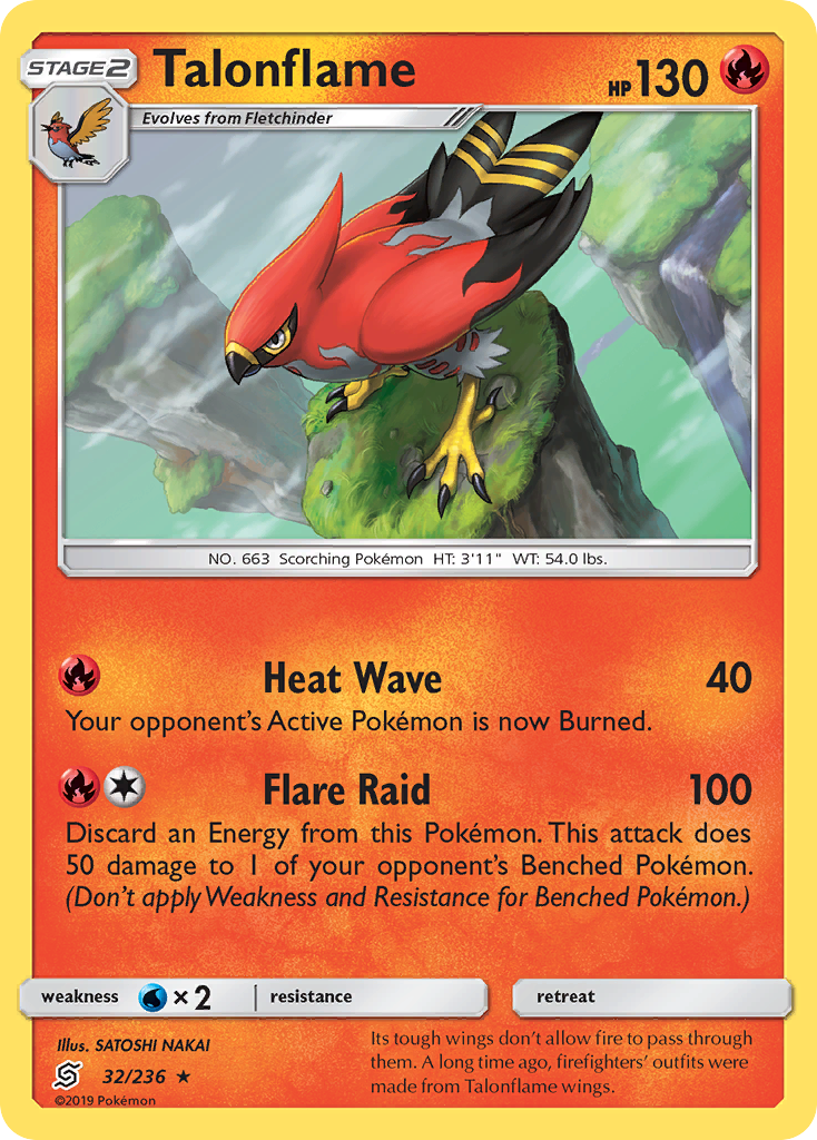 Talonflame (32/236) [Sun & Moon: Unified Minds] | Amazing Games TCG