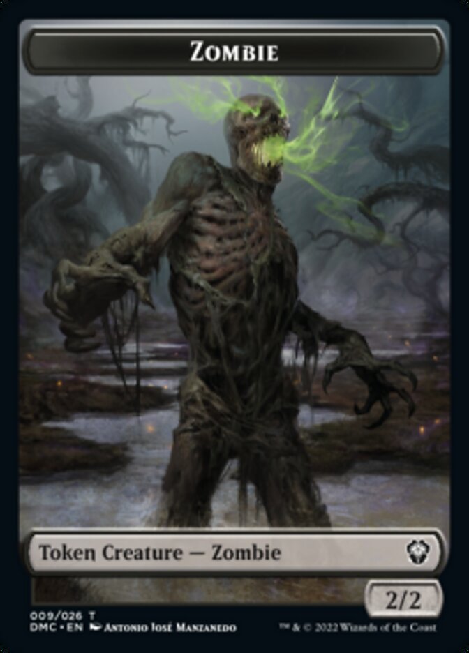 Saproling // Zombie Double-sided Token [Dominaria United Tokens] | Amazing Games TCG