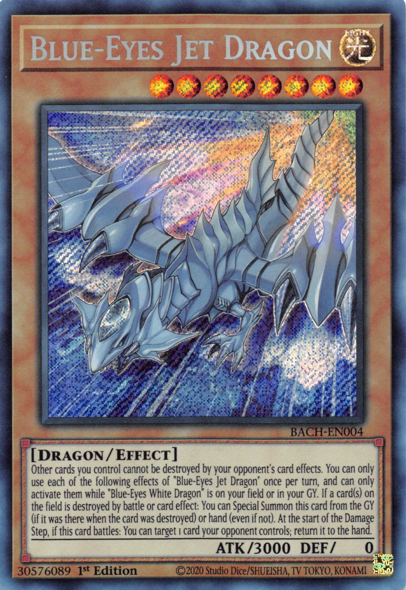 Blue-Eyes Jet Dragon [BACH-EN004] Starlight Rare | Amazing Games TCG