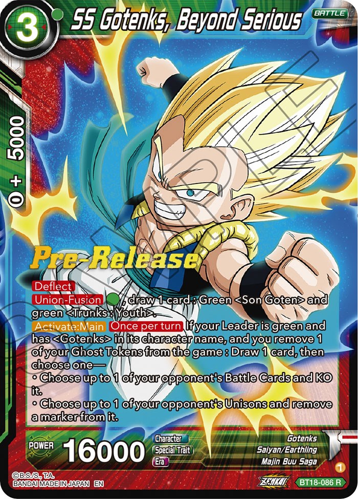 SS Gotenks, Beyond Serious (BT18-086) [Dawn of the Z-Legends Prerelease Promos] | Amazing Games TCG