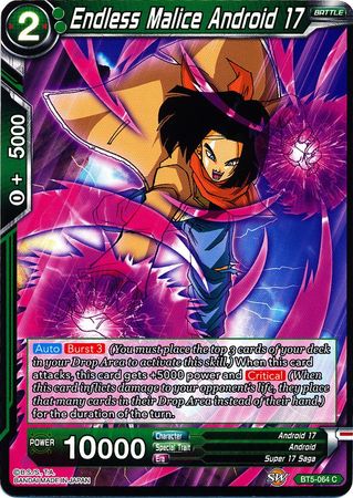 Endless Malice Android 17 (BT5-064) [Miraculous Revival] | Amazing Games TCG