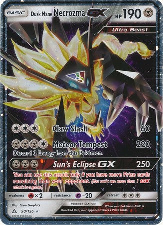 Dusk Mane Necrozma GX (90/156) (Jumbo Card) [Sun & Moon: Ultra Prism] | Amazing Games TCG