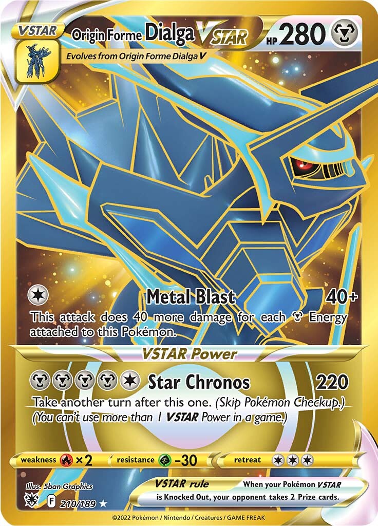 Origin Forme Dialga VSTAR (210/189) [Sword & Shield: Astral Radiance] | Amazing Games TCG