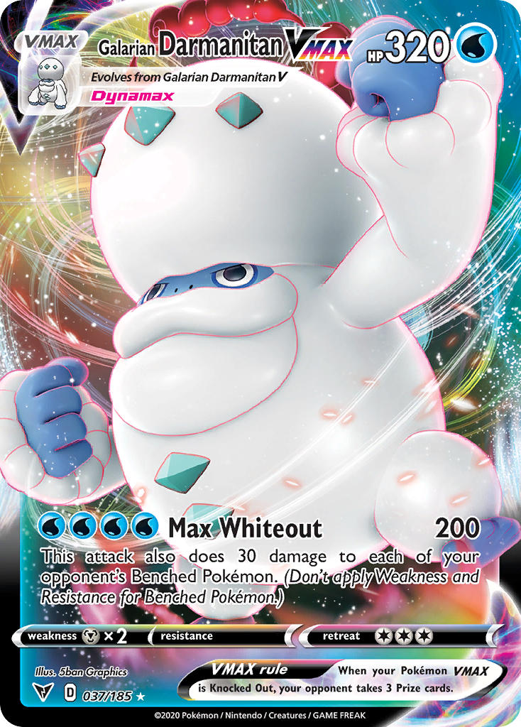 Galarian Darmanitan VMAX (037/185) [Sword & Shield: Vivid Voltage] | Amazing Games TCG