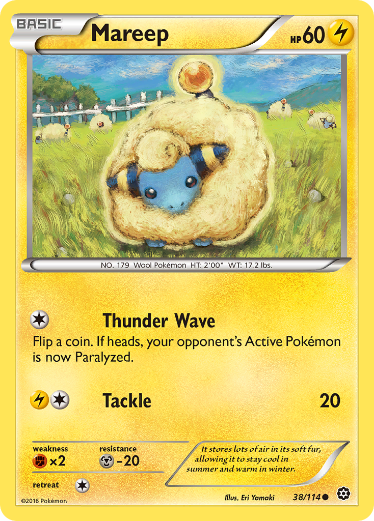 Mareep (38/114) [XY: Steam Siege] | Amazing Games TCG