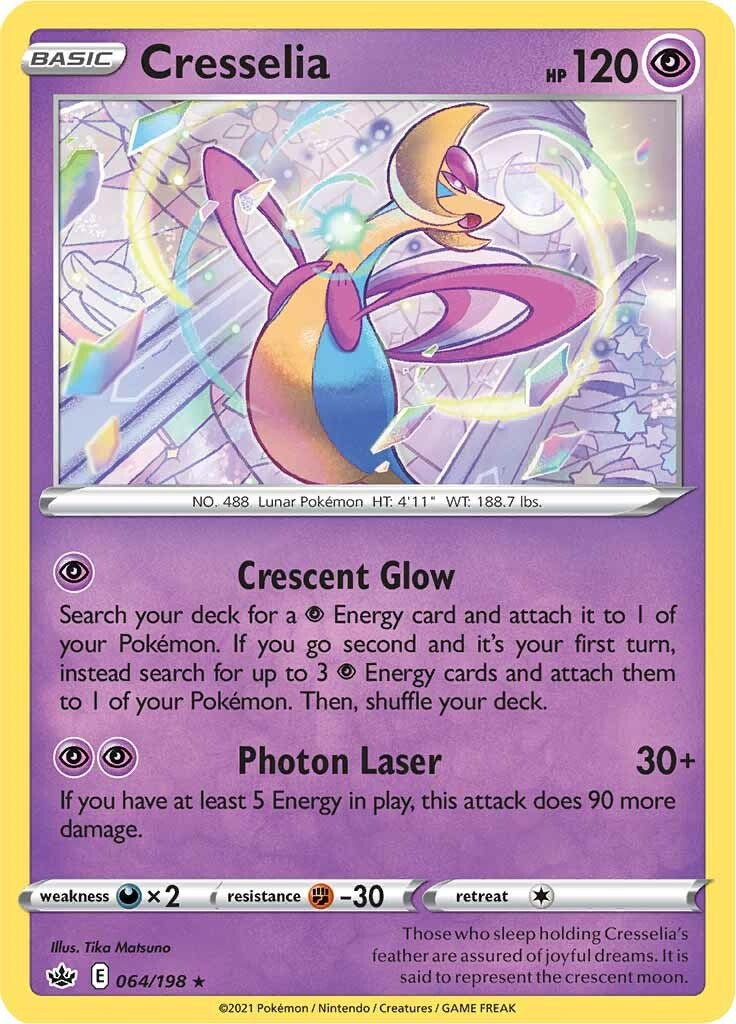 Cresselia (064/198) (Theme Deck Exclusive) [Sword & Shield: Chilling Reign] | Amazing Games TCG