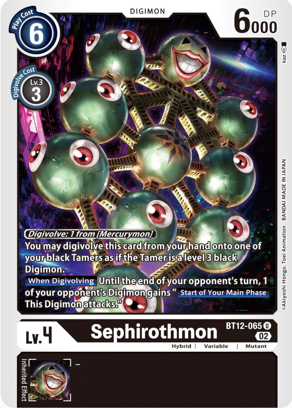 Sephirothmon [BT12-065] [Across Time] | Amazing Games TCG