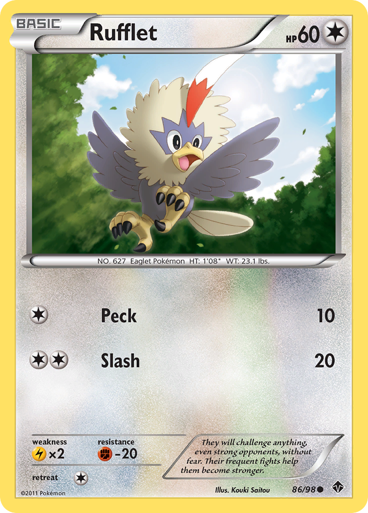 Rufflet (86/98) [Black & White: Emerging Powers] | Amazing Games TCG