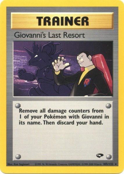 Giovanni's Last Resort (105/132) [Gym Challenge Unlimited] | Amazing Games TCG