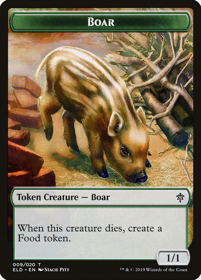 Boar [Throne of Eldraine Tokens] | Amazing Games TCG