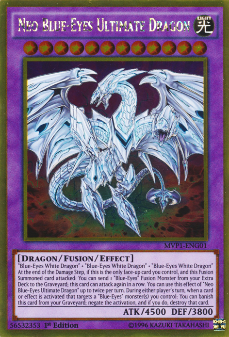 Neo Blue-Eyes Ultimate Dragon [MVP1-ENG01] Gold Rare | Amazing Games TCG